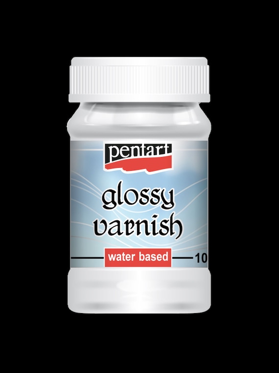 Pentart Glossy Varnish Water Based 100 ml | Clear, Fast-Drying, Suitable for Rice Paper, Paints, and Crafts