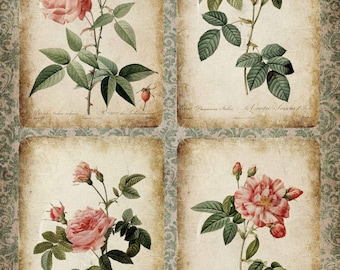 Decoupage Königin Rose Karten DQRP_0240-A4 Größe: A4 -, Reispapier zum Decoupage