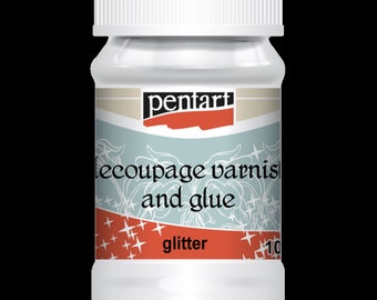 Pentart Decoupage Varnish and Glue Glitter 100 ml 2470