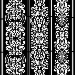 Decoupage Queen, pochoir découpé au laser, bordures françaises, bordure, réutilisable, A4, 8,27 x 11,69 pouces