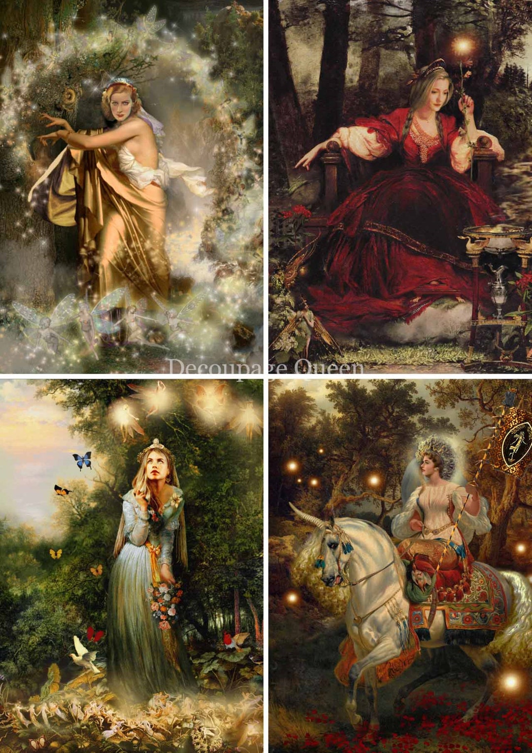 Decoupage Queen Rice Paper, Howard David Johnson Women of the Realm ...