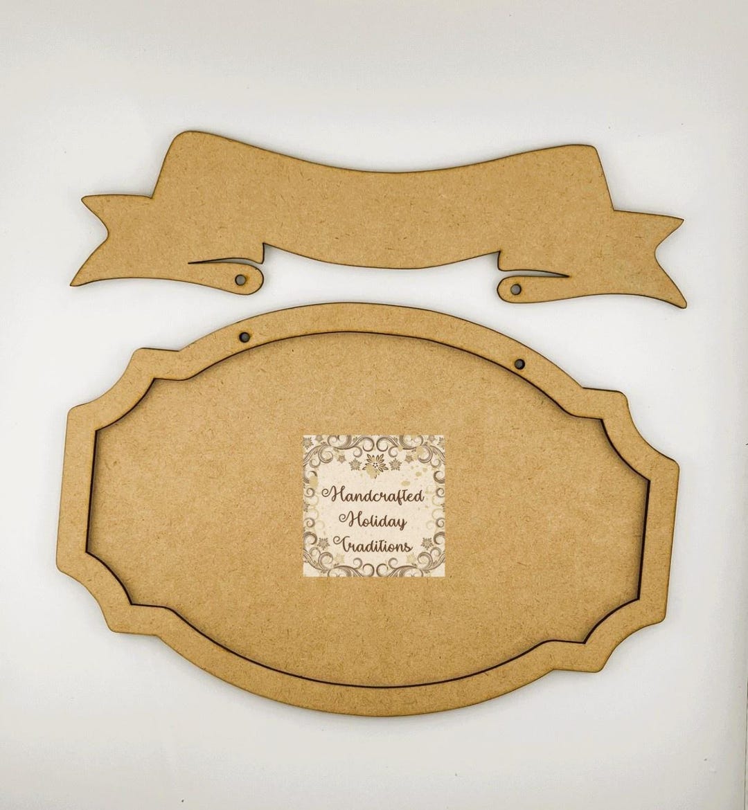 Banner Mdf Laser Cut MDF, Hanging Plaque, Banner, Framed, Sign, Panel, Blank, Base ...