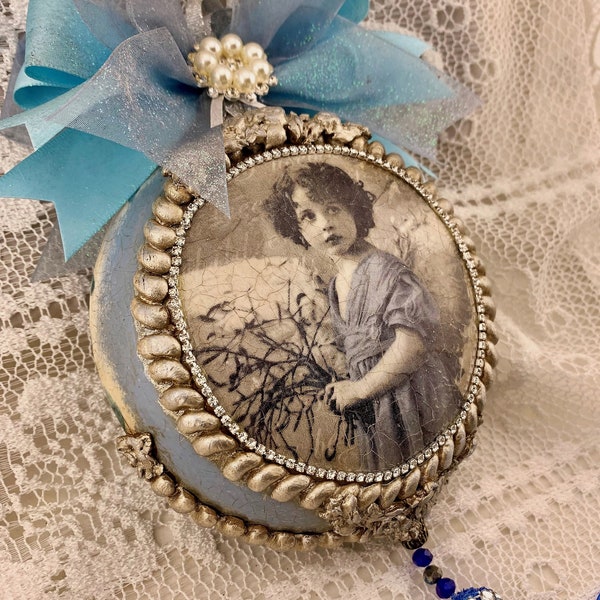 Shabby Chic Ornament Etsy