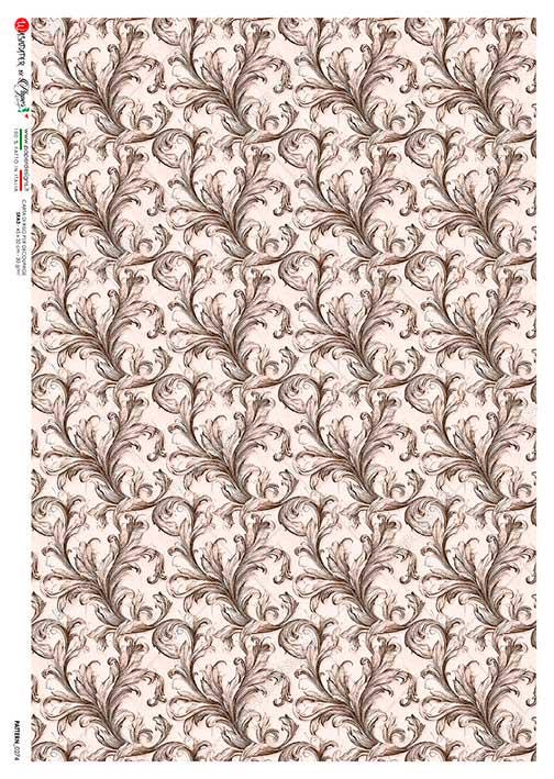 Paper Designs Italian Rice Paper, Pale Pink Background Flourishes ...