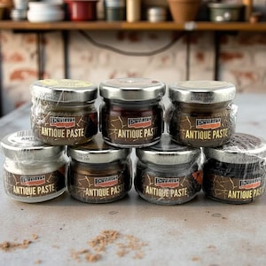 Pentart, Antique Paste, Umbra, White, Silver, Antique Gold, Copper, Gold, Brass, Orange Oil, Bitumen, 20 ml