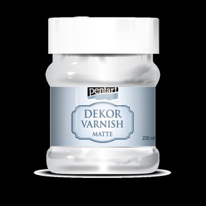 Pentart, Dekor, Lakier matowy, Na bazie wody, 230, 100 ml, Na bazie wody, 22685, 22683