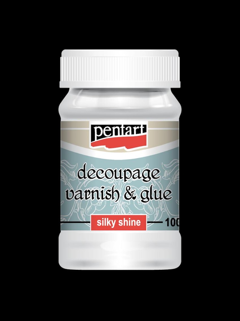 Pentart Decoupage Varnish and Glue, Matte, Silky Shine, 230 ml, 100 ml, 50 ml image 3