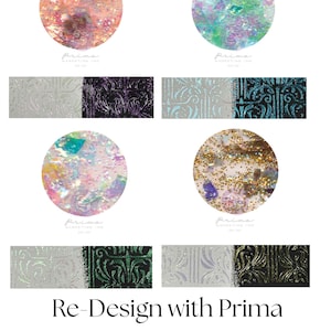 Prima Marketing, Finnabair, Limited Edition Special Effect Paste, 2 pottensets, 100 ml, Amber Dusk, Dragon Light, Pixie Glow, Midnight Tides