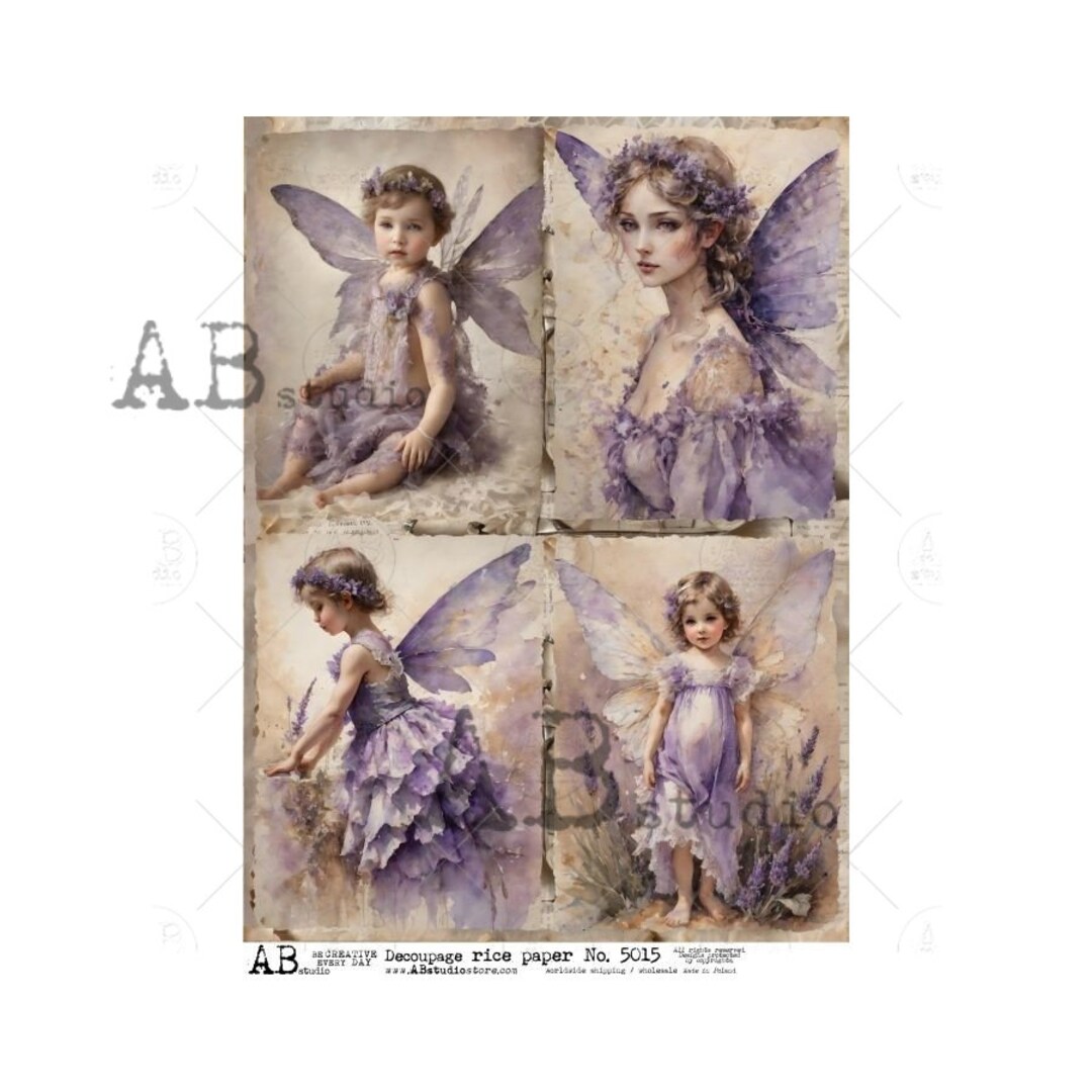 AB Studio Rice Paper for Decoupage, Mixed Media, Crafts, Vintage ...