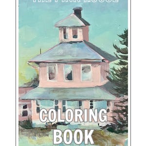 The Pink House Coloring Book by Alison Odle - Original Images of Plum Island&#39;s Iconic Pink House, Newbury, Newburyport Massachusetts MA