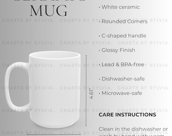 Coffee Mug Tumbler 15oz Size Chart I Coffee Mug Tumbler Size Guide and Key  Features I Coffee Mug Size Chart I Coffee Mug Tumbler 15oz - Etsy