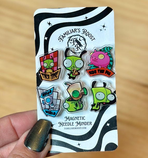 Robot Dog Mini Needle Minder, Y2K Nostalgia Sewing Craft Magnet