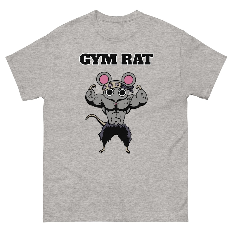 Muscle Mice Anime Inspired Flexing Gym Mouse Gym Rat T-shirt | Etsy