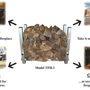 The TRANSPORTABLE FIREWOOD HOLDER image 5