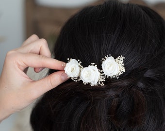 Hairpins | Dried flower series "Antonia" | Hair accessories | Bridal hairstyle | Dried flowers | Wedding | Set