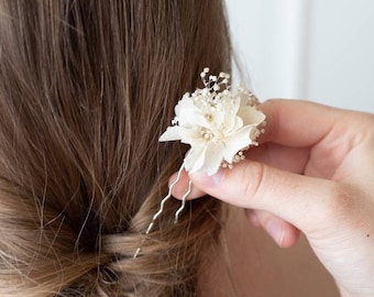 Hairpins | Dried flower series "Sina" | Gypsophila white | Hair jewelry | Bridal hairstyle | Dried flowers | wedding | set