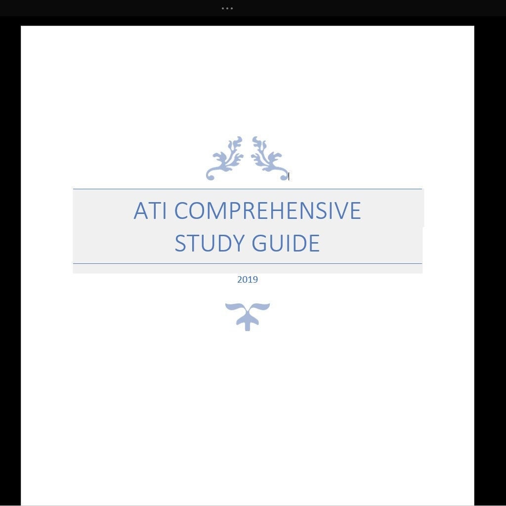 Ati Comprehensive Predictor 2019 - Etsy