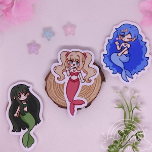 Paquete de pegatinas Mermaid Melody Pichi Pichi Tonhöhe - Luchia, Hanon, Rina, Karen, Noel, Coco, Sara, Seira, MMPPP