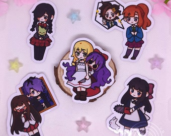 Paquete de pegatinas de terror RPG Maker - Mad Father, Mogeko Castle, The Witch&#39;s House, Kimi ga shine, Ib