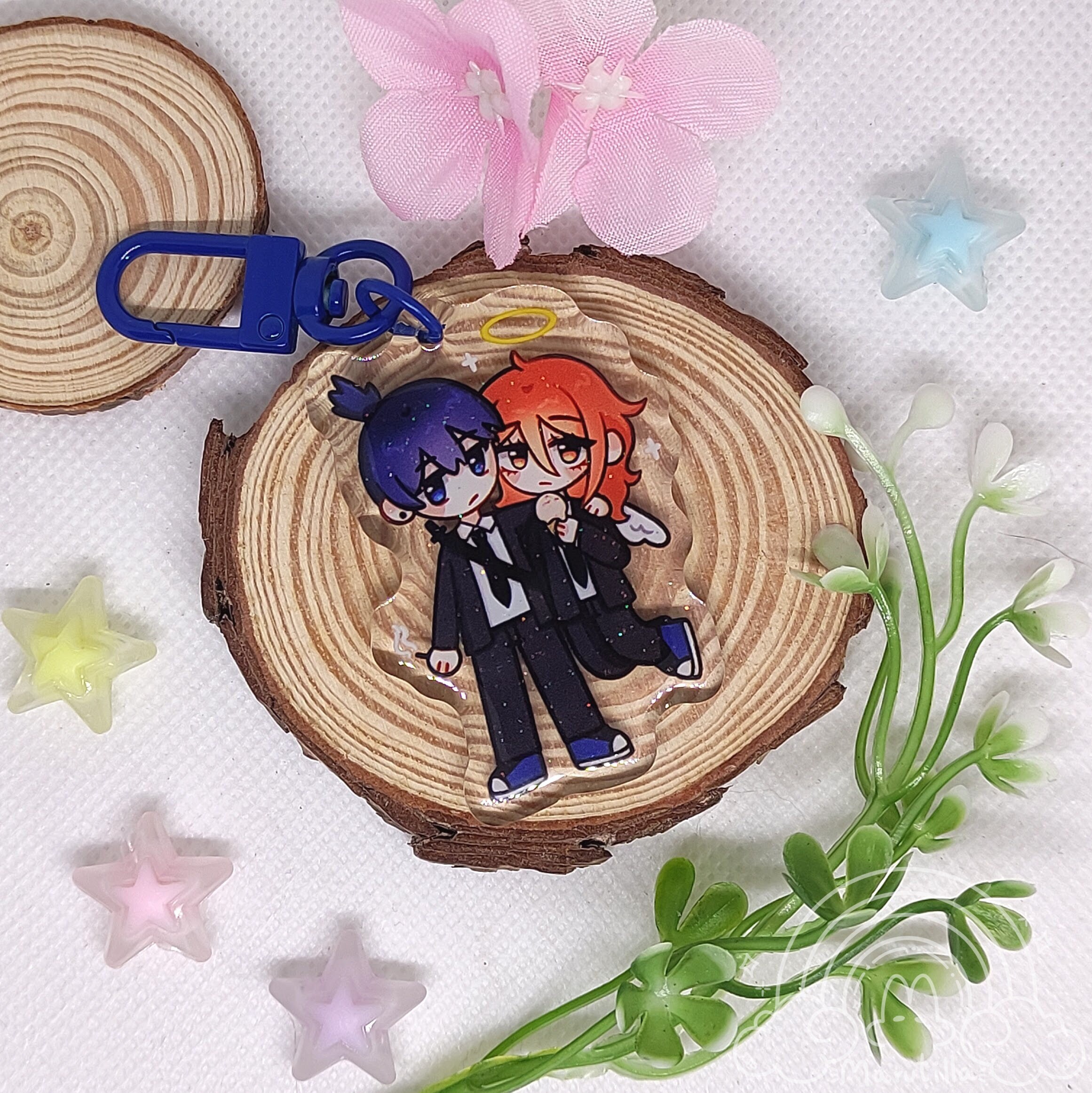 Fanmade Chain Saw Anime Manga Inspired easy Revenge Cigarette Keychain 