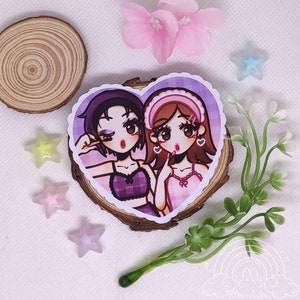 Pegatinas NANA - Nana Osaki, Nana Komatsu, Hachiko, Ai Yazawa, corazón, vaso de fresa, maquillaje