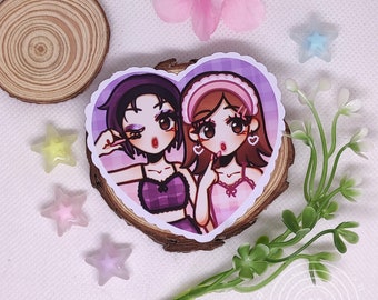 Pegatinas NANA - Nana Osaki, Nana Komatsu, Hachiko, Ai Yazawa, corazón, vaso de fresa, maquillaje