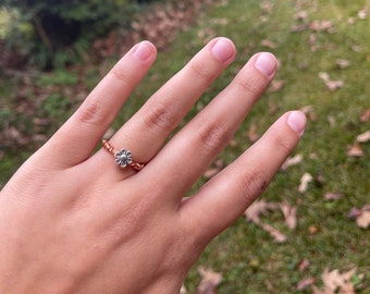 Handmade Wire Dainty Flower Ring