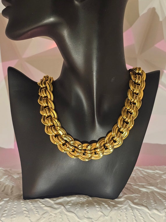 Vintage Napier golden double chain chocker