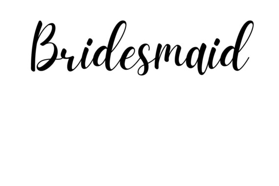 Bridesmaid SVG | Etsy