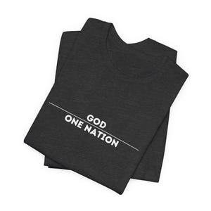 One Nation Under God Unisex Jersey Short Sleeve Tee - America, Patriotic, USA
