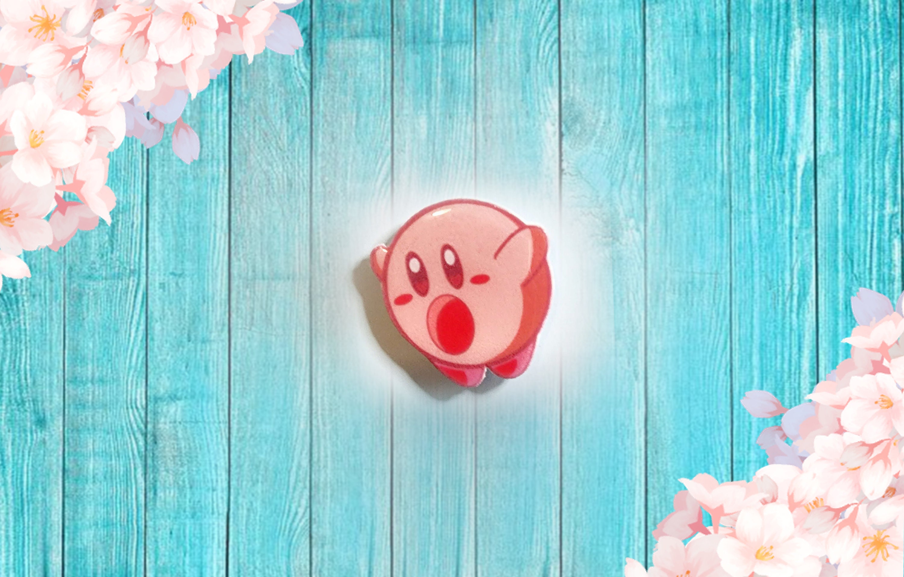 Kirby floating (1920x1080) : r/wallpaper