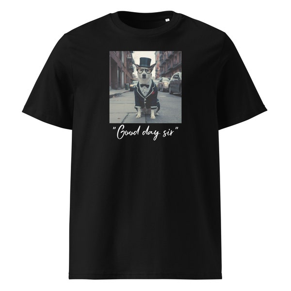 Brooklyn Pup: Dapper Dog T-Shirt - Unisex Urban Chic with a Canine Twist