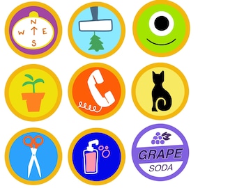 Wilderness Explorer badges digital download, clipart, printable (77 badges!)