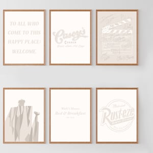 Main Street favorites poster prints, Kingdom art decor, Showcase magical cast member dcp wall art, DIGITAL DOWNLOAD (16 prints)