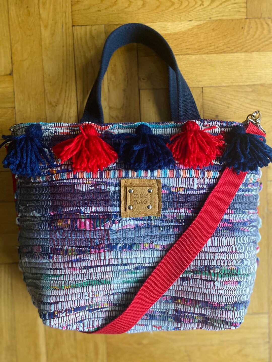Rag Rug Hand Made Tote Bag, Kilim Bag, Boho Bag, Boho Style, Crossbody ...