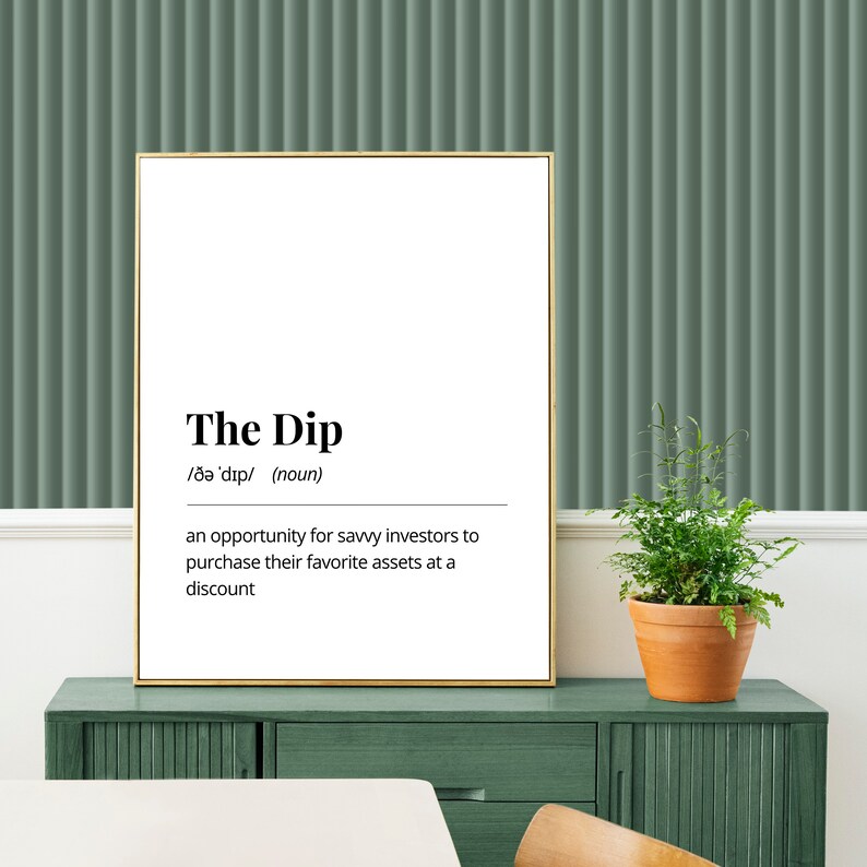 The Dip Quote Definition Digital Download Printable Wall Art white Etsy