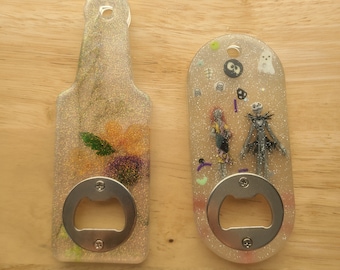 Handmade resin art bottle openers