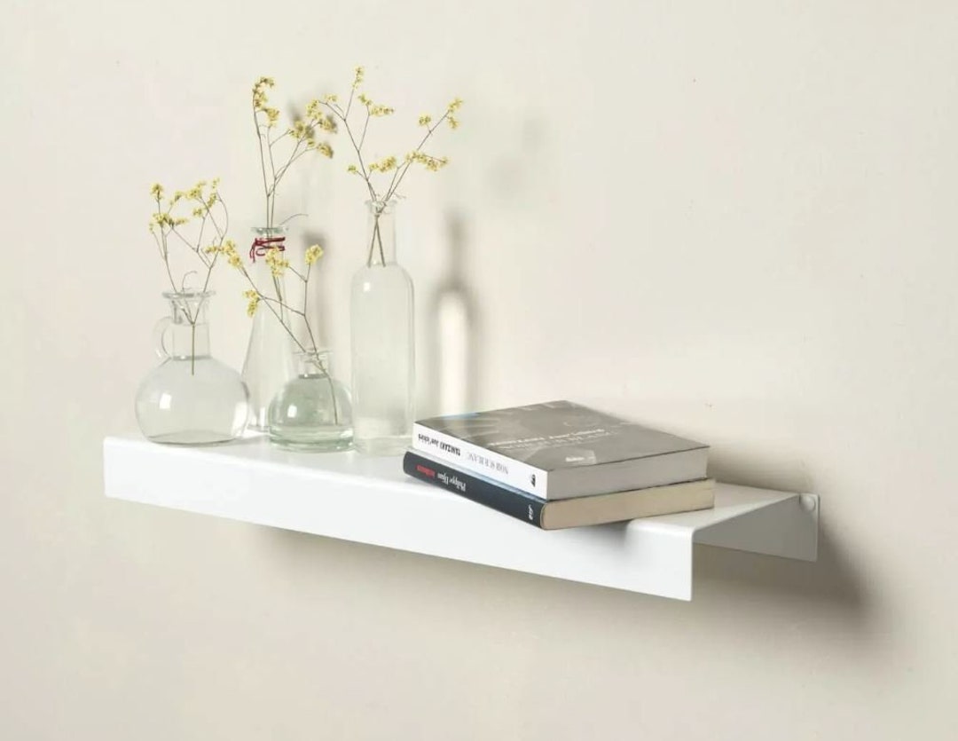 Metal Wall Shelf, Metal Floating Shelf, Small Metal Shelf, Metal