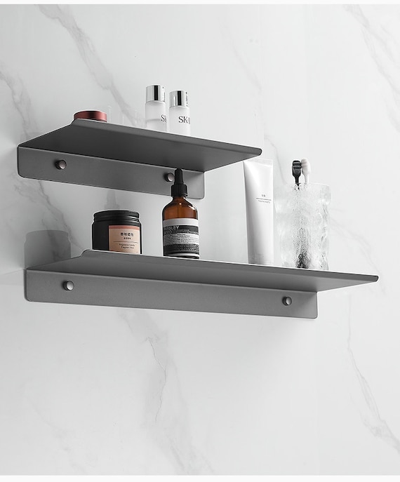 Bathroom Accessories Aluminum White Black Bathroom Shelves Kitchen