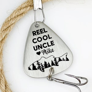 Uncle Cool Fishing Lure - Personalized Gift for Uncle Gift - Valentines - Christmas Personalized - Tio Birthday Idea Uncle Father's Day