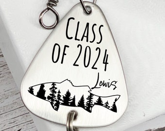 Grad Mt Fishing Lure - Personalized Graduation Lure - Class Of 2024 - Highschool Graduation College Middle School - Brother Son - Mountain