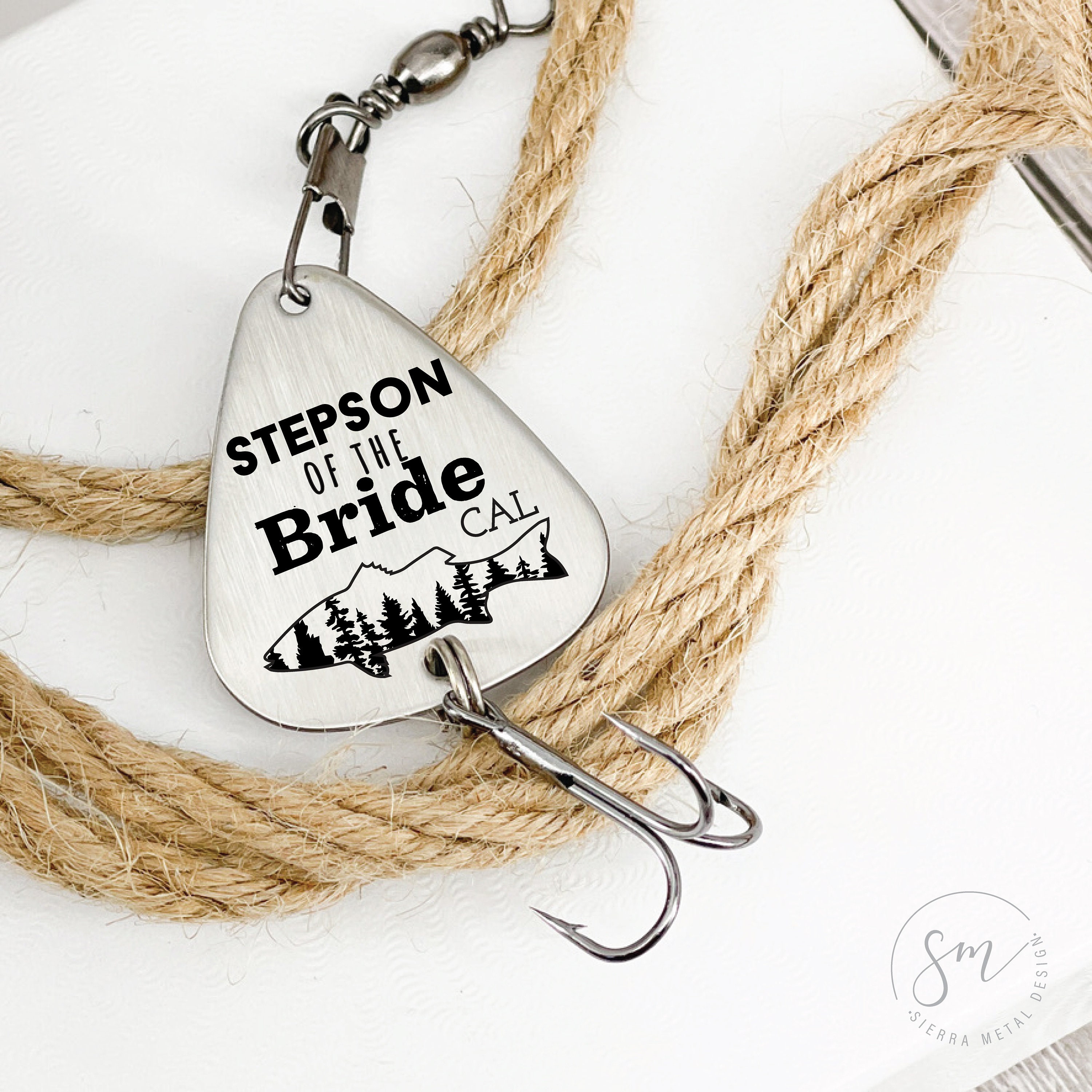 Stepson of the Bride Fishing Lure Personalized Wedding Gift From Step Mom  Wedding Party Gift Angler Fisherman Country Wedding -  Australia