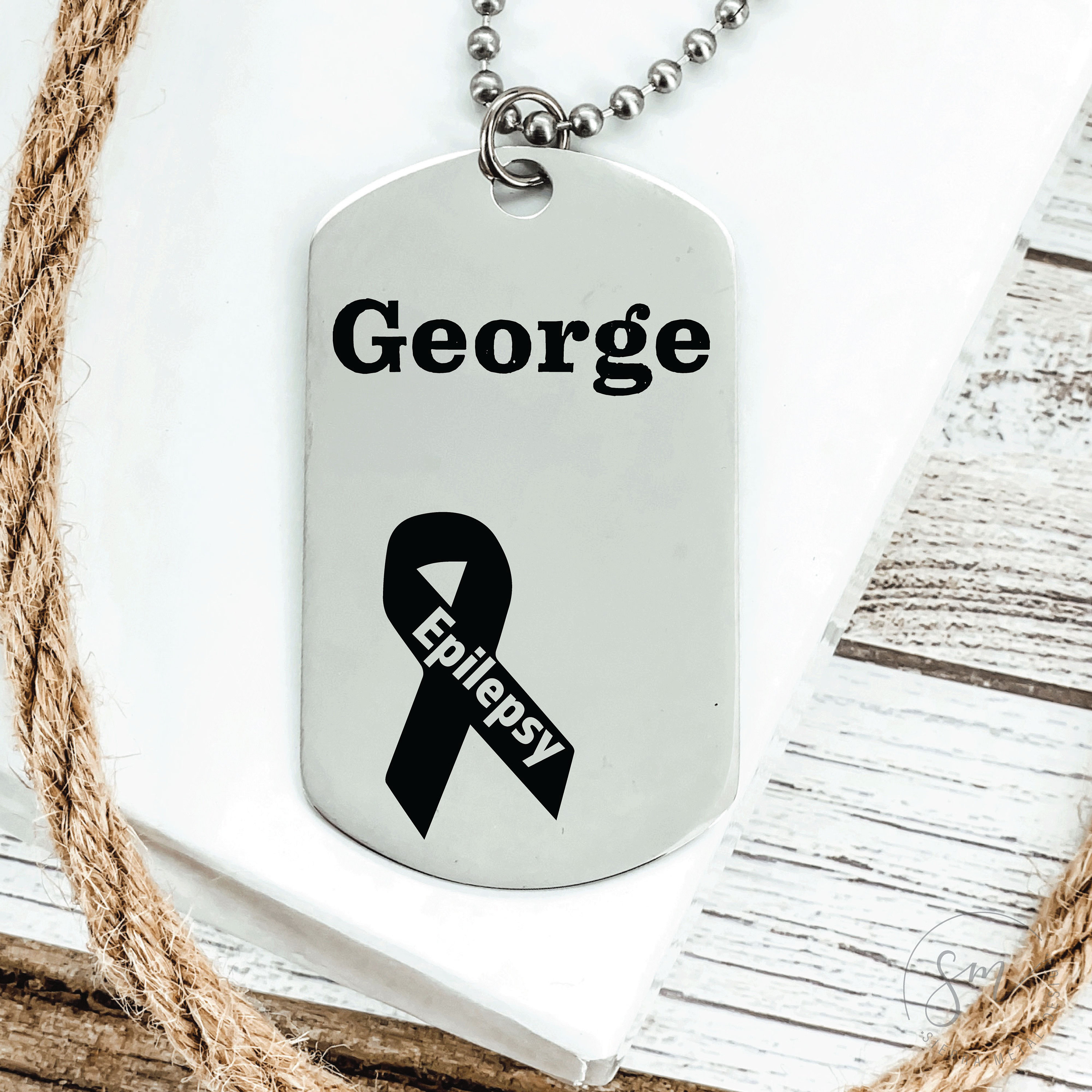 Epilepsy medical sale necklace