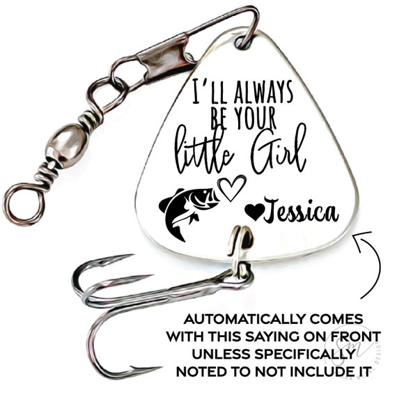 Always Be Your Little Girl Fishing Lure - Personalized Marriage Gift Dad -  Father Of Bride - Personalized Wedding Daughter - Little Girl