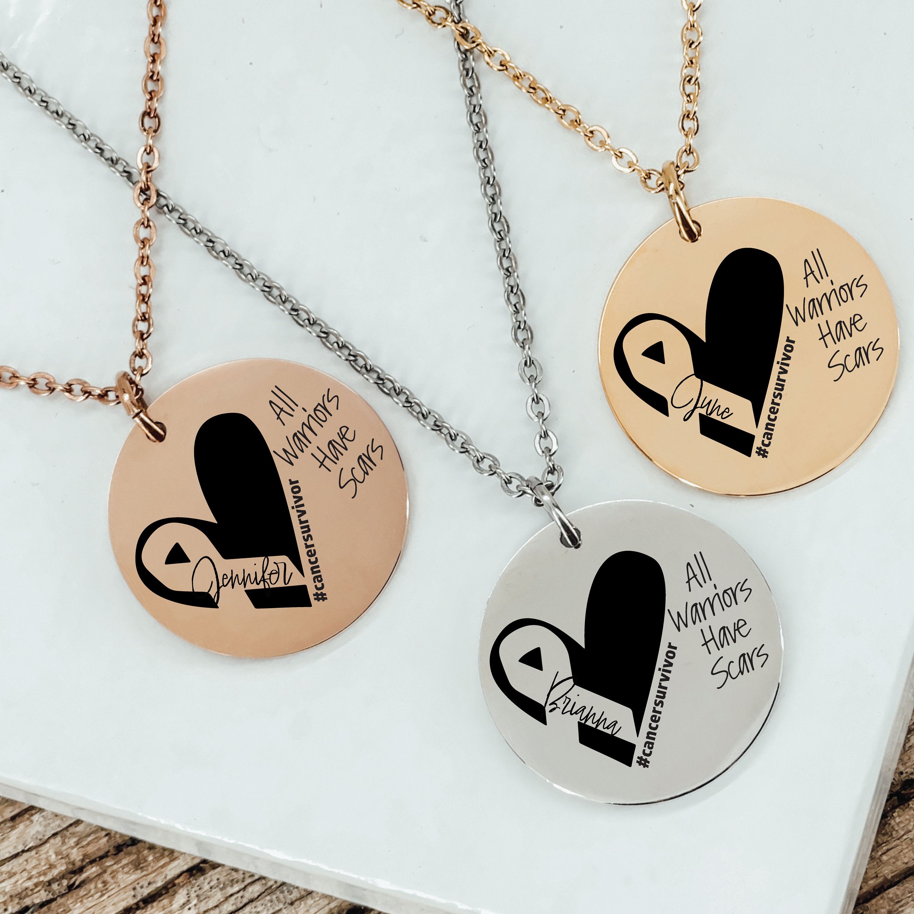 Gold scar deals necklace