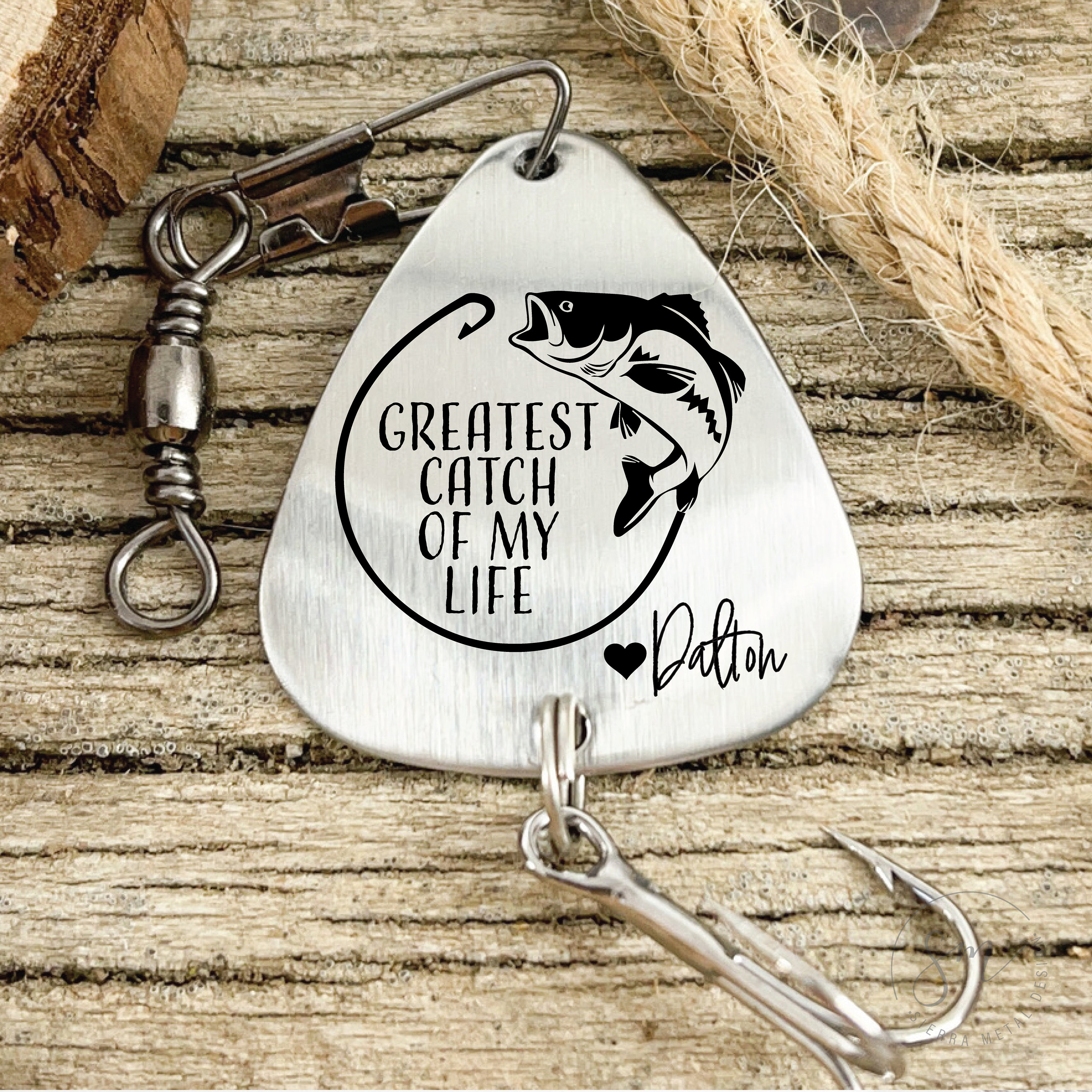 Of My Life Fishing Lure Personalized Anniversary Gift New Year Together  Greatest Catch Fishing Lure Anniversary Together -  Canada