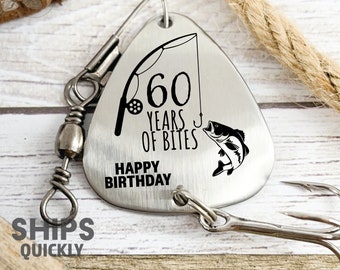Personalized Fishing Birthday Gift Idea for Him - Grandpa Birthday Gift Idea - 60 65 67 60 years old Personalized Gift for Grandpa Birthday