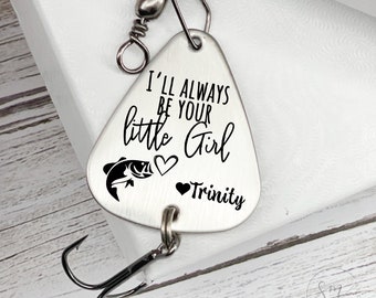Always Your Little Girl Fishing Lure - Personalized Marriage Gift - Father Of Bride - Personalized Wedding Daughter Fish Aisle