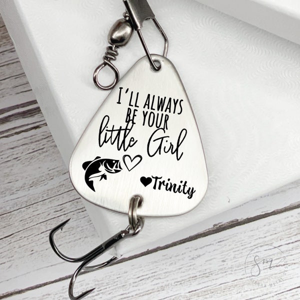 Always Your Little Girl Fishing Lure - Personalized Marriage Gift - Father Of Bride - Personalized Wedding Daughter Fish Aisle