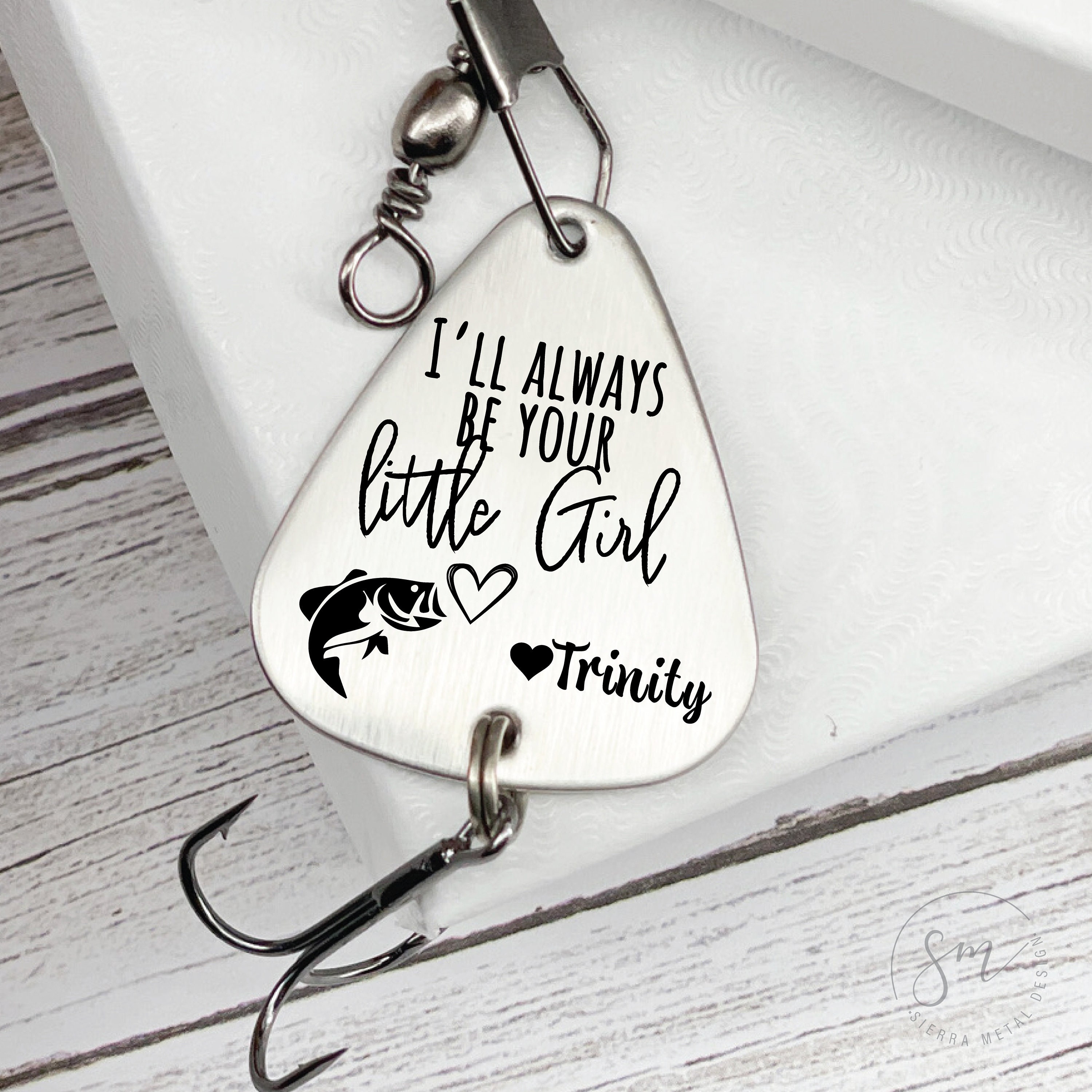 Always Be Your Little Girl Fishing Lure Personalized Marriage Gift Dad  Father of Bride Personalized Wedding Daughter Little Girl 